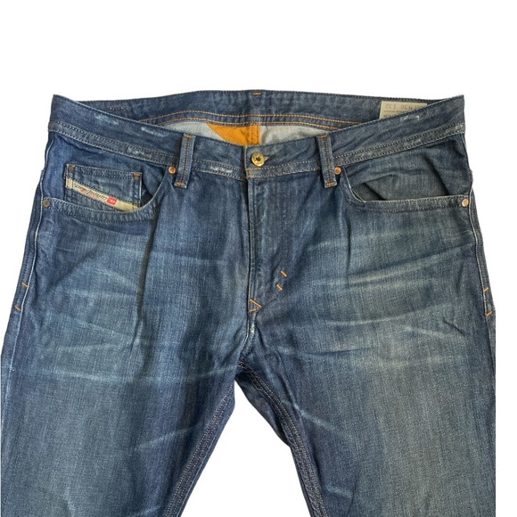 DIESEL / MEN JEANS / THAVAR / 36X32 / WASH 0842N / SLIM SKINNY - Picture 4 of 6